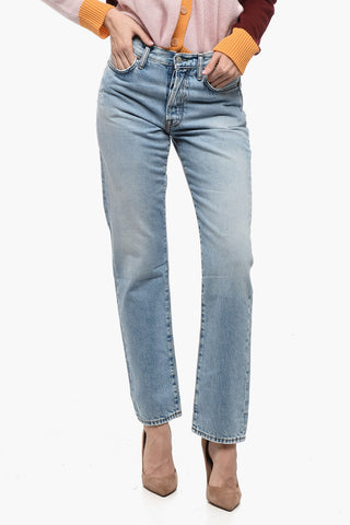 Delavè SPODNIE Jeans with Distressed Effect 18cm