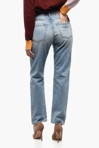 Delavè SPODNIE Jeans with Distressed Effect 18cm