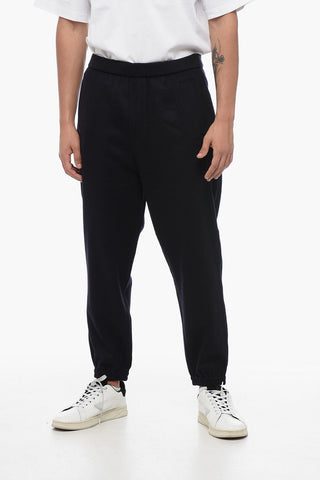 EMPORIO Cashmere Blend Pants with Elastic Waistband