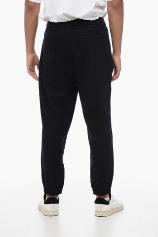 EMPORIO Cashmere Blend Pants with Elastic Waistband