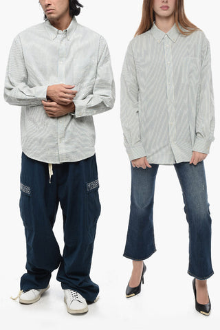 Camicia UNISEX a Righe con Collo Button-Down