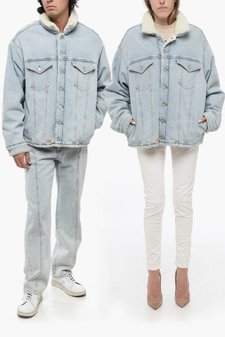 LEVIS Denim UNISEX Jacket with faux Fur