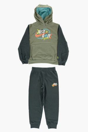Set Zweifarbiger Hoodie Und Joggers EXPRESS YOURSELF