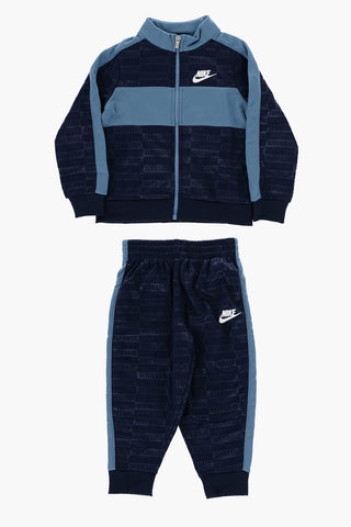 Set TEXTURED CLUB Felpa e Joggers con Logo All-Over