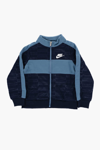 Set TEXTURED CLUB Felpa e Joggers con Logo All-Over