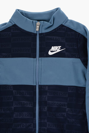 Set Sweatshirt Und Joggers TEXTURED CLUB Mit All-Over-Logo