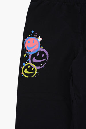 Set Bedrucktes Sweatshirt und Jogginghose