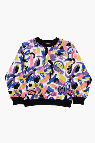 Set Bedrucktes Sweatshirt und Jogginghose