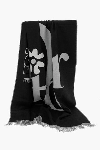 HOMME ERL Fringed Wool Blanket