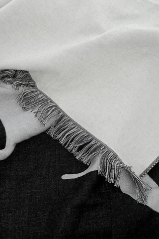 HOMME ERL Fringed Wool Blanket