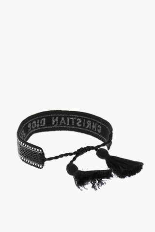Jaquard Logoed Bracelets with Strass Application