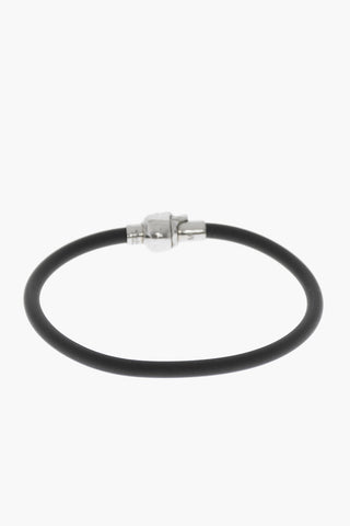 Solid Color Rubber Bracelet with Magnetic Closure