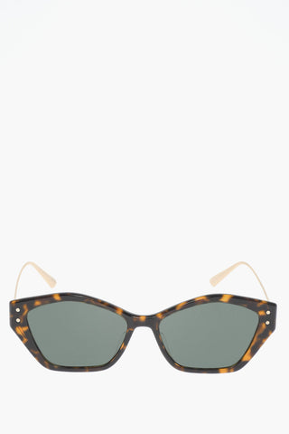 Tortoiseshell MISS DIOR S1U Sunglasses with Butterfly Frame