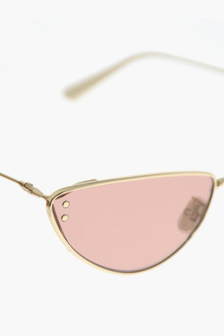 Golden Metal Frame MISS DIOR B1U Cat-Eye Sunglasses