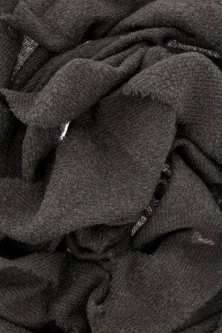 Solid Color Wool Blend Scarf with Fringes