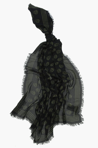 All-Over Skulls Printed BIKER Foulard