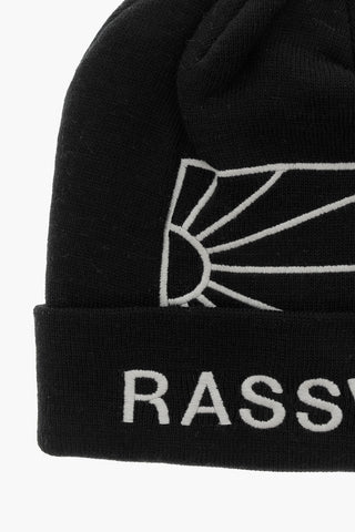 Solid Color Beanie with Embroidered Logo