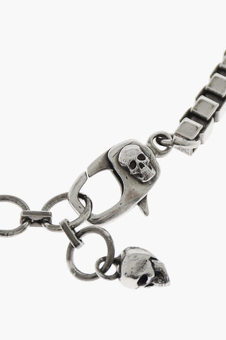 Silver-Effect Bracelet with Logo