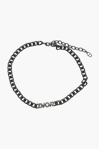 Black Finishing DIOR ITALIC Necklace