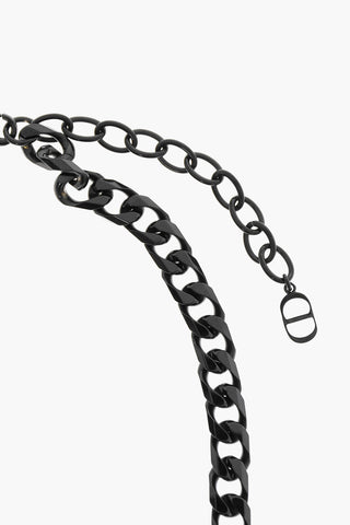 Black Finishing DIOR ITALIC Necklace