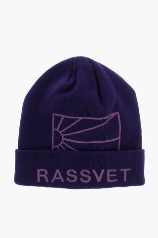 Beanie in Tinta Unita con Logo Ricamato