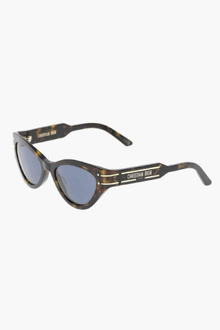 Tortoiseshell DIOR SIGNATURE B71 Sunglasses with Butterfly Frame