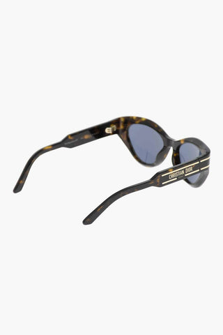 Tortoiseshell DIOR SIGNATURE B71 Sunglasses with Butterfly Frame