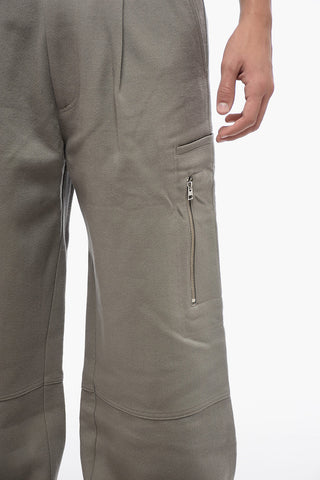 Single-pleated Virgin Wool Cargo Pants