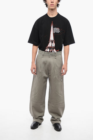 Single-pleated Virgin Wool Cargo Pants