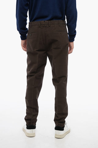 Tapered Fit Cotton Stretch Pants