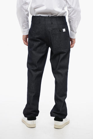 Jeans Regular Fit con Bottoni Logati 20cm