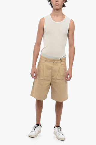 Cotton SIL VOUS PLAIT Chinos Shorts