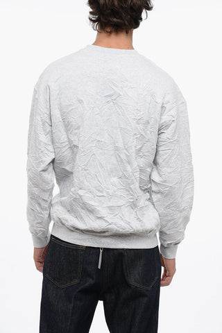 Lightweight Creased Crew-neck sweatshirt