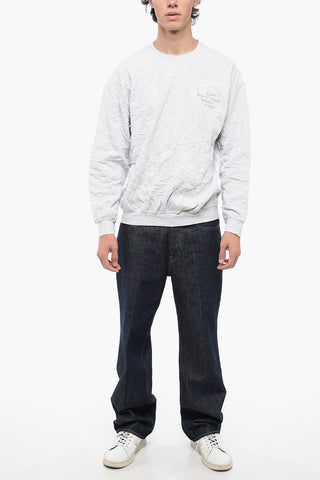 Lightweight Creased Crew-neck sweatshirt