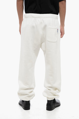 Fleeced-Cotton Joggers with Drawstring Waist