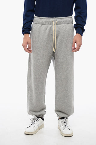 Solid Color Brushed Cotton Joggers with 3 Pockets