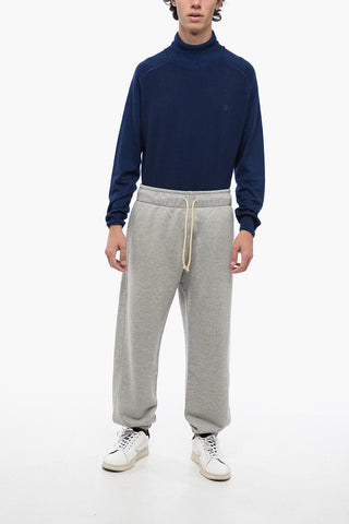 Solid Color Brushed Cotton Joggers with 3 Pockets