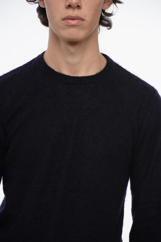 Crew Neck Mohair Blend Sweater