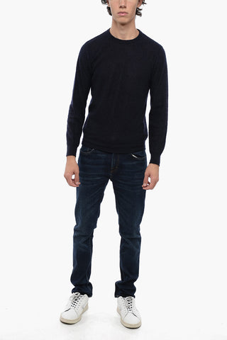 Crew Neck Mohair Blend Sweater