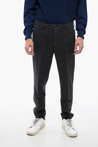 Regular Waist Solid Color Chinos Pants