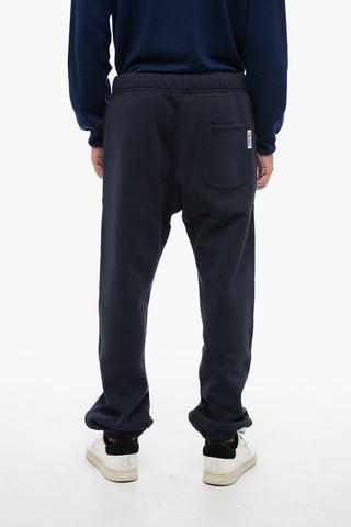 Joggers in Cotone Felpato con Logo a Contrasto