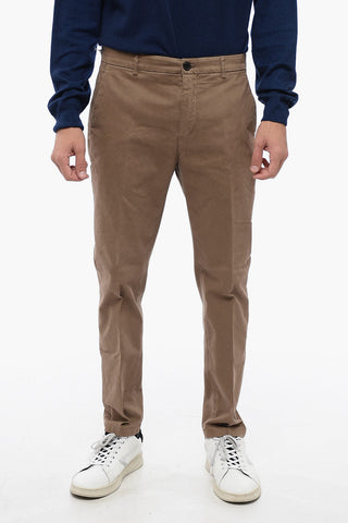 Cotton Stretch Chinos Pants with Belt Loops