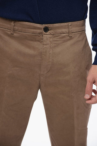 Cotton Stretch Chinos Pants with Belt Loops