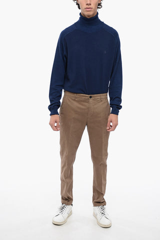 Cotton Stretch Chinos Pants with Belt Loops