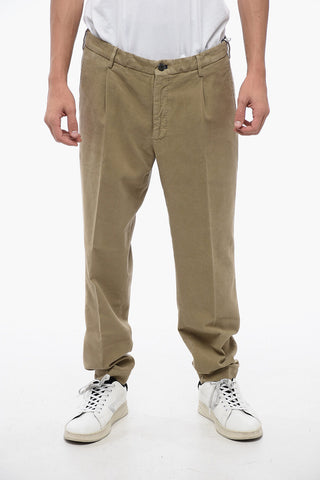 Regular Waist Solid Color Chinos Pants