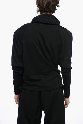 Turtle Neck Sweater With Draping