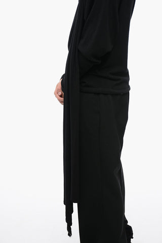 Turtle Neck Sweater With Draping