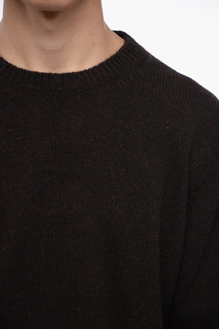 Maglia Girocollo in Lana Shetland