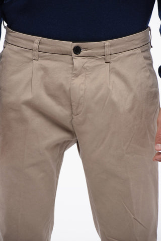 Regular Waist Twill Chinos Pants