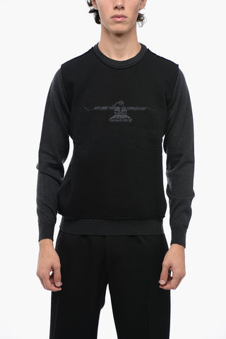 DELUXE Maglia Girocollo in Doppio Tessuto